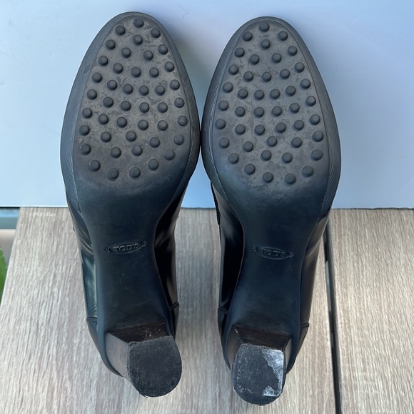 Authentic TOD’S Platform Heels ~ in Black Leather - Picture 15 of 16